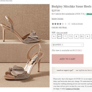 Badgley Mischka Siene Heels - BHLDN wedding shoes
